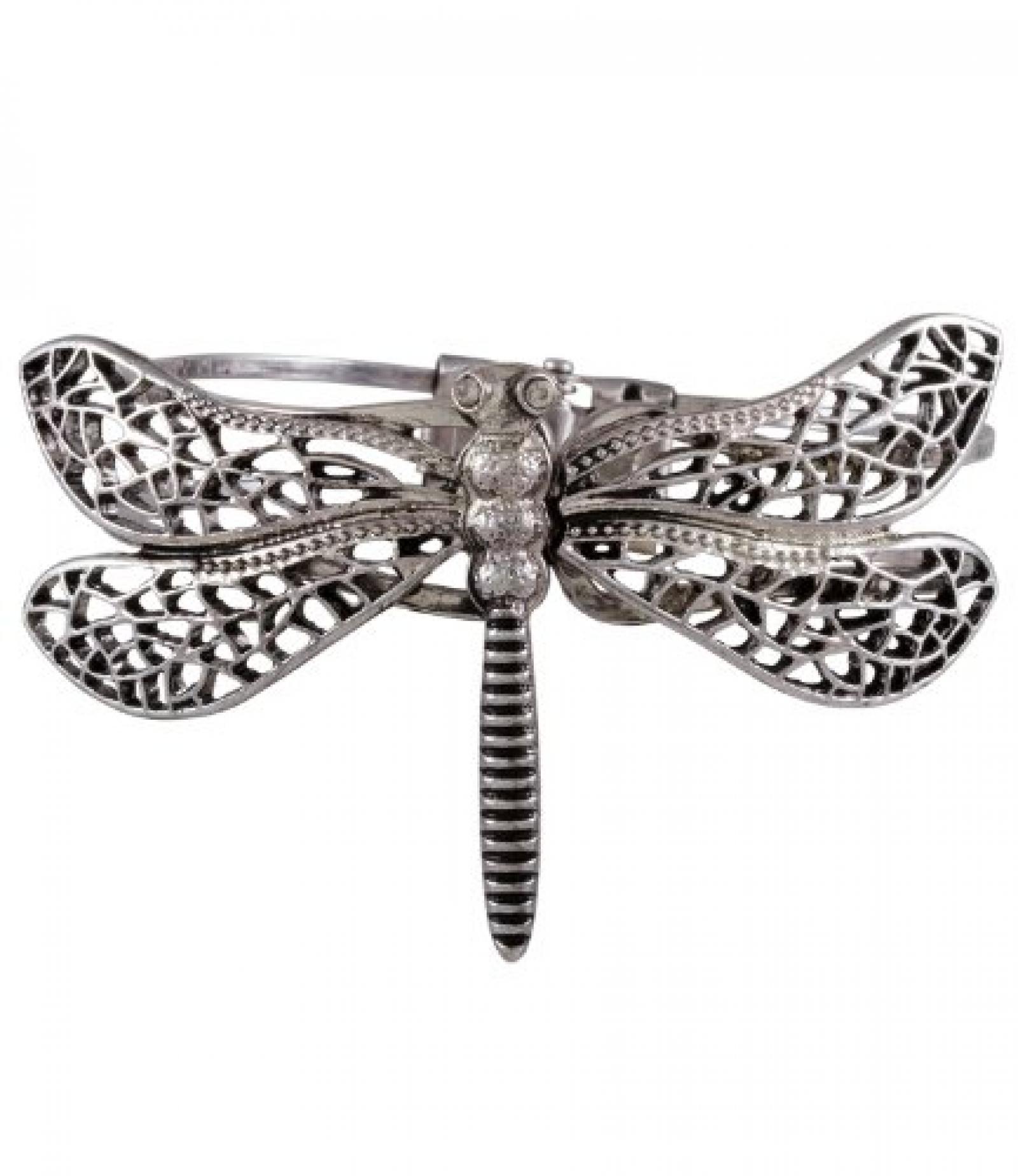 SIX "Florence" silberner Armreif mit gro&szlig;er Libelle (382-139) 